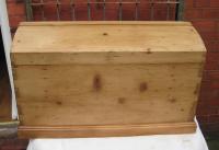 Victorian pine blanket box