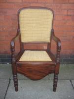 Edwardian mahogany armchair