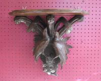 Victorian black forest bracket shelf