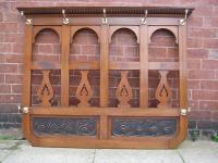 Walnut Wall Mounted Coat Stand C1880