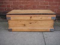 Victorian Pine Blanket Box