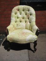 Victorian Button Back Armchair