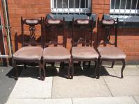 Set of Four Mahogany Edwardian Dining Chairs