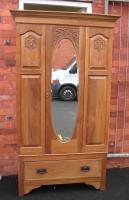 Antique pine wardrobe