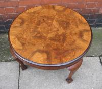 Circular Walnut Coffee Table