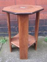 Octagonal Oak Side Table