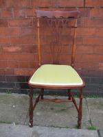 Walnut side chair