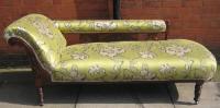 Edwardian mahogany chaise longue