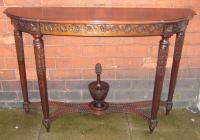 Mahogany Bow Fronted Hall Table