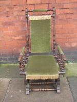 American Victorian Oak Rocker