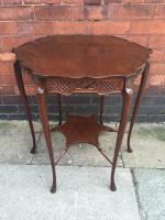 Edwardian Mahogany Hexagonal Occasional Table