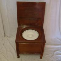 Edwardian walnut commode