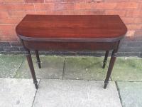 Mahogany Fold Over Table C1820