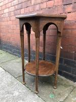 Hexagonal Oak Side Table