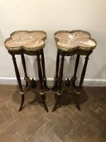 Pair of Louis XVI Style Mahogany and Ormolu S