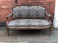 Mid Victorian Walnut Sofa