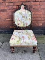 Victorian Rosewood Low Chair
