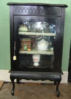 Ebonized display cabinet