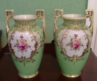 A pair of Noritake vases