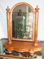 Walnut dressing table mirror
