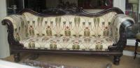 Early Victorian mahogany large setee