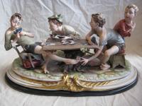 Capodimonte large porcelain group