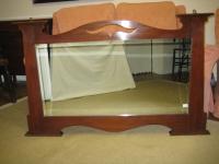 Art Nouveau mahogany mirror C1890