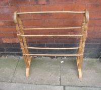 Edwardian pine towel rail C1910
